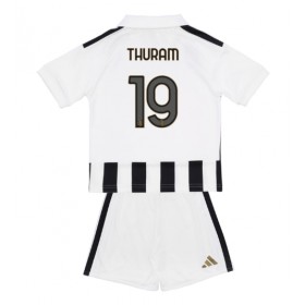 Juventus Khephren Thuram #19 Hemmakläder Barn 2026-27 Kortärmad (+ Korta byxor)